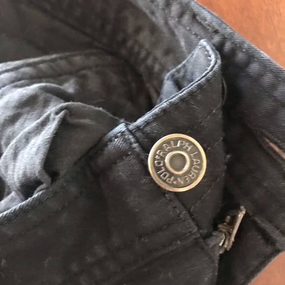 Women’s Ralph Lauren black zipper denim sz0 - Picture 6 of 8